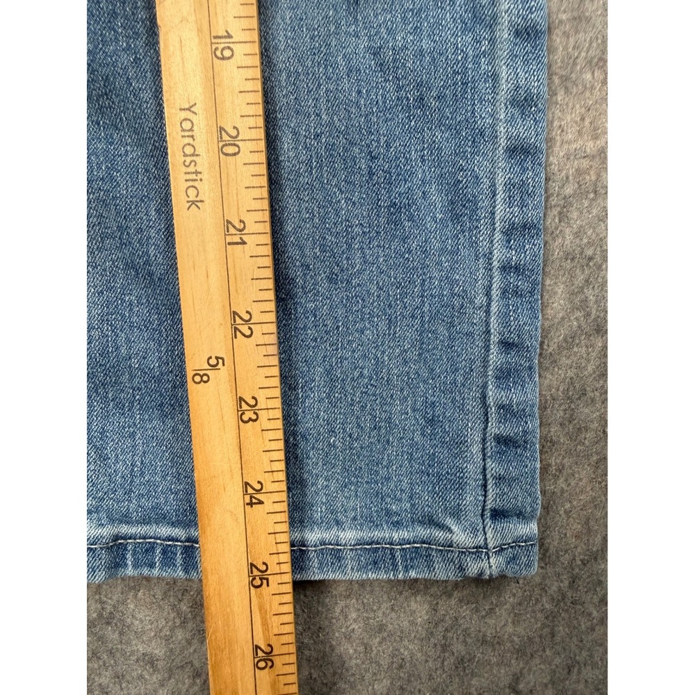 Levis 514 Straight Leg Jeans Kids Size 7 Regular Light Wash Adjustable Waist - Picture 2 of 7